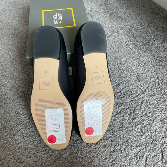 New with Box Lord&Taylor Black Leather Loafer Shoe - Picture 7 of 7